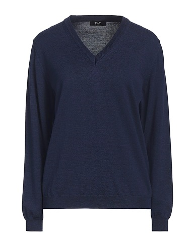 FAY Jumper Midnight blue 100% Virgin Wool