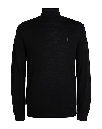 POLO RALPH LAUREN Dolcevita Nero 100% Lana