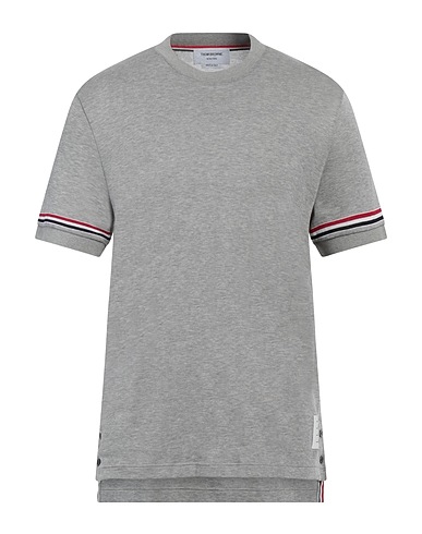 THOM BROWNE Jumper Light grey 100% Cotton, Elastane