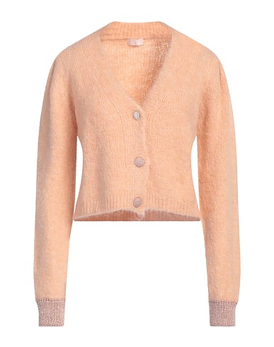 LIU •JO Cardigan Sand 69% Synthetic fibers, 13% Wool, 12% Mohair wool, 4% Metallic Polyester, 2% Elastane