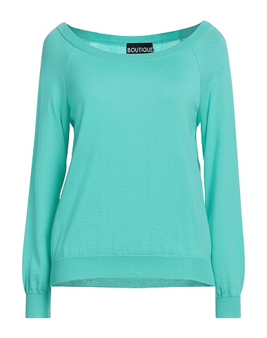 BOUTIQUE MOSCHINO Jumper Turquoise 100% Cotton
