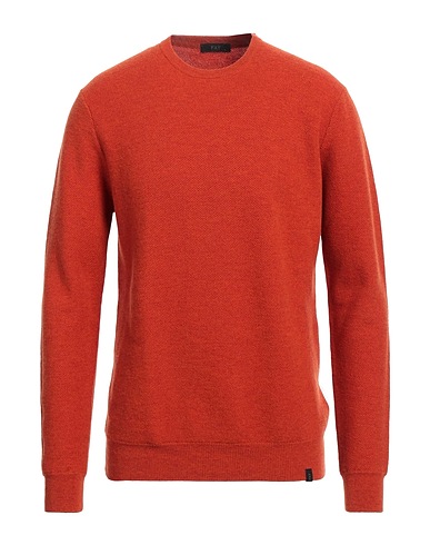 FAY Pullover Ruggine 90% Lana, 10% Cachemire