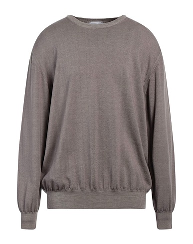 ALESSANDRO LUPPI Sweater Taupe 100% Merino Wool