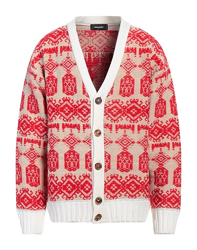 DSQUARED2 Cardigan Red 100% Cotton