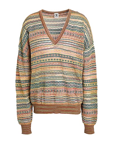 M MISSONI Sweater Pastel yellow 40% Viscose, 34% Cotton, 9% Mohair wool, 9% Alpaca wool, 8% Polyamide