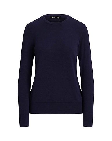 LAUREN RALPH LAUREN Pullover Cotton-Blend Sweater
 Bleu nuit 60% Coton, 40% Modal