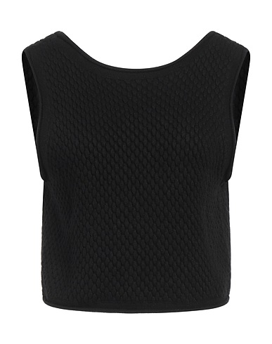 AXEL ARIGATO Sleeveless sweater Black 37% Polyamide, 36% Viscose, 21% Wool, 5% Alpaca wool, 1% Elastane
