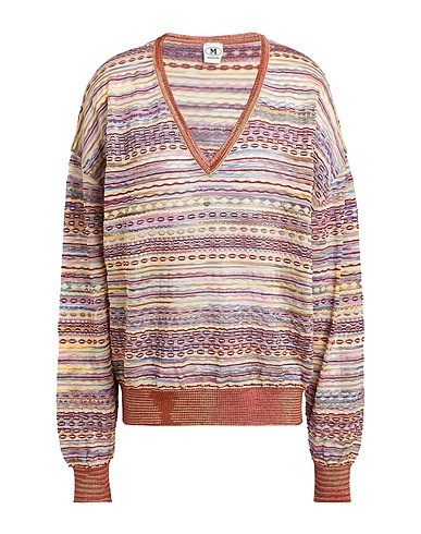 M MISSONI Sweater Burgundy 40% Viscose, 34% Cotton, 9% Mohair wool, 9% Alpaca wool, 8% Polyamide