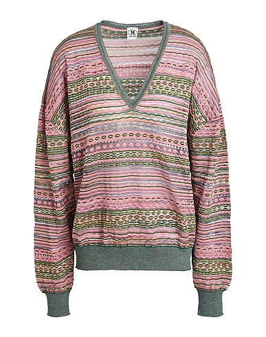 M MISSONI Pullover Aquamarin 40% Viskose, 34% Baumwolle, 9% Mohairwolle, 9% Alpakawolle, 8% Polyamid