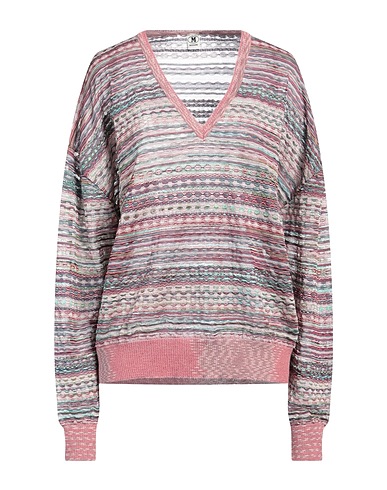 M MISSONI Sweater Pink 40% Viscose, 34% Cotton, 9% Mohair wool, 9% Alpaca wool, 8% Polyamide
