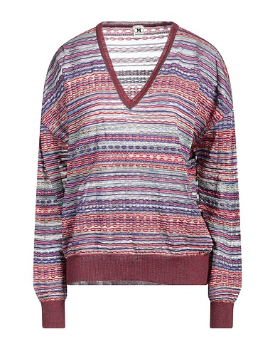 M MISSONI Pullover Viola 40% Viscosa, 34% Cotone, 9% Lana mohair, 9% Lana di alpaca, 8% Poliammide