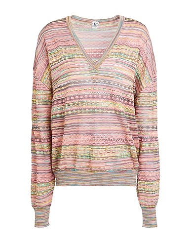 M MISSONI Sweater Mauve 40% Viscose, 34% Cotton, 9% Mohair wool, 9% Alpaca wool, 8% Polyamide