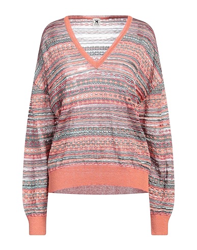 M MISSONI Sweater Salmon pink 40% Viscose, 34% Cotton, 9% Mohair wool, 9% Alpaca wool, 8% Polyamide
