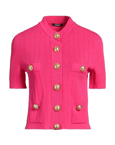 BALMAIN Cardigan Fuchsia 83% Viscose, 17% Polyester