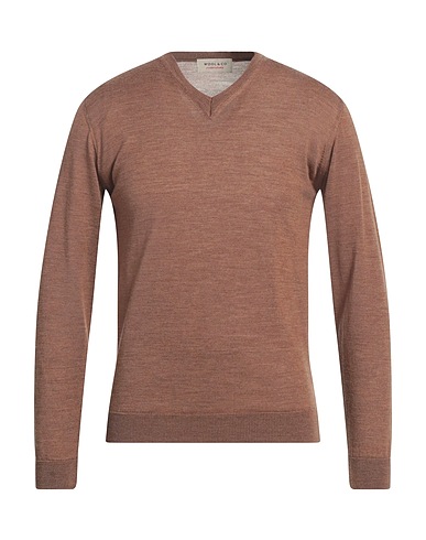 WOOL & CO Pullover Marron 100% Laine mérinos