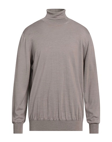 VNECK Rollkragenpullover Maulwurfsgrau 70% Merinowolle, 30% Seide