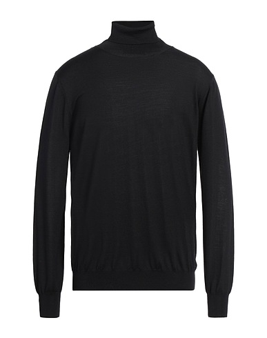 VNECK Dolcevita Nero 70% Lana Merino, 30% Seta