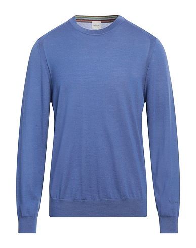 PAUL SMITH Pullover Blau 100% Merinowolle