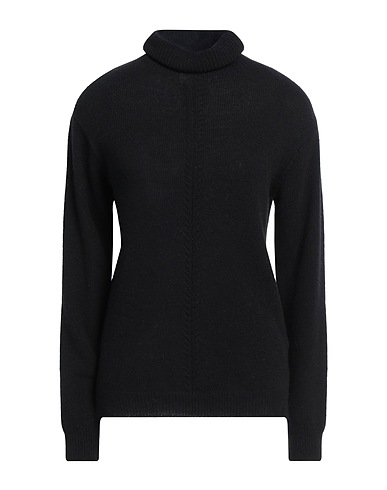 COMPAGNIA ITALIANA Polo neck Black 55% Wool, 45% Cashmere