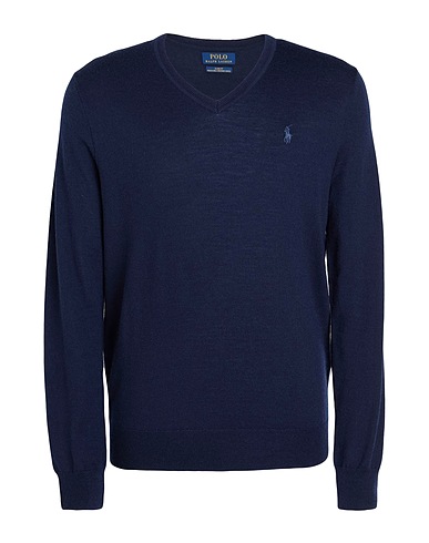 POLO RALPH LAUREN Jumper Navy blue 100% Wool