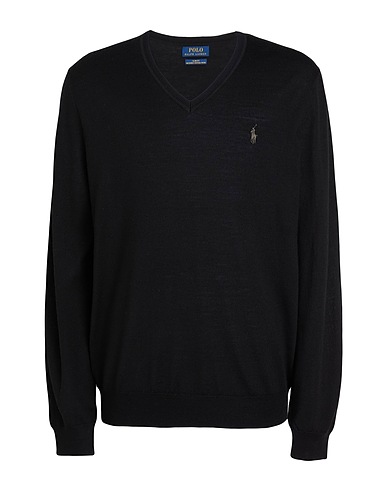 POLO RALPH LAUREN Pullover Schwarz 100% Wolle