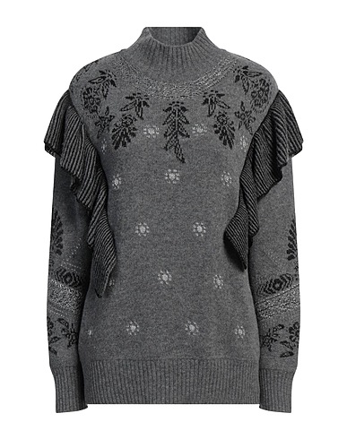 ALBERTA FERRETTI タートルネック グレー バージンウール 90% / カシミヤ 10%