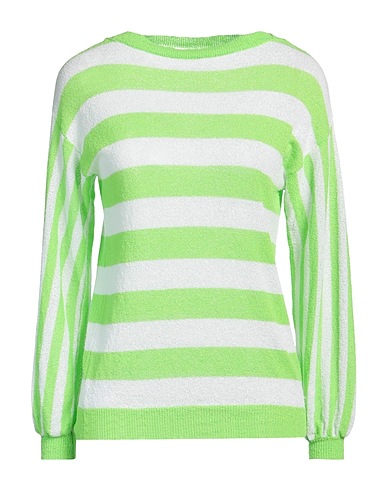 VICOLO TRIVELLI Sweater Lime green 86% Cotton, 14% Polyamide