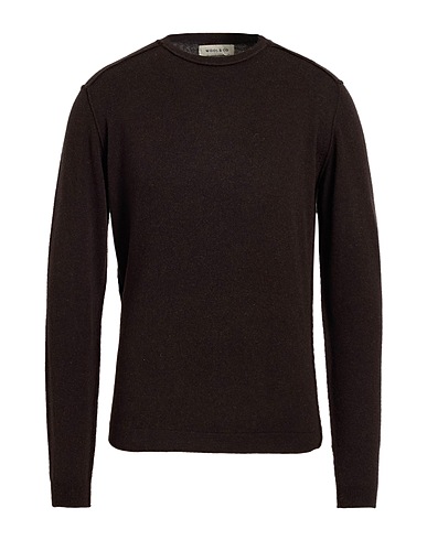 WOOL & CO Pullover Testa di moro 45% Lana Merino, 25% Viscosa, 25% Poliammide, 5% Cachemire