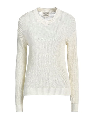 ALESSIA SANTI Jumper Ivory 74% Cotton, 17% Polyamide, 9% Metallic fiber