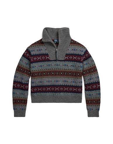POLO RALPH LAUREN Jumper Grey 100% Wool