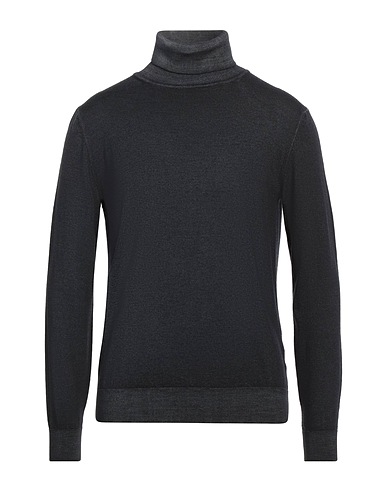 CROSSLEY Polo neck Charcoal 100% Virgin Wool