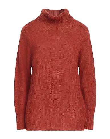 ALPHA STUDIO Rollkragenpullover Rostrot 50% Wolle, 50% Polyamid