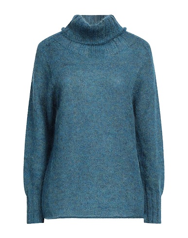 ALPHA STUDIO Turtleneck Deep teal 50% Wool, 50% Polyamide