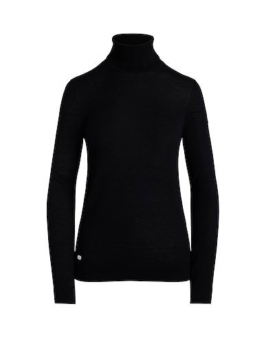 LAUREN RALPH LAUREN Turtleneck Black 42% Modal, 33% Mulberry silk, 25% Recycled nylon