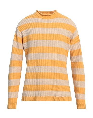 WOOL & CO Rollkragenpullover Gelb 80% Wolle, 20% Polyamid