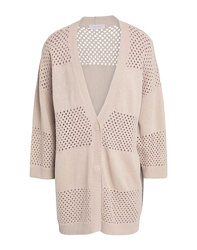 LE TRICOT PERUGIA Cardigan Light brown 70% Linen, 30% Cotton