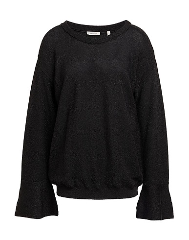 MARELLA Sweater Black 49% Viscose, 46% Cotton, 5% Polyester
