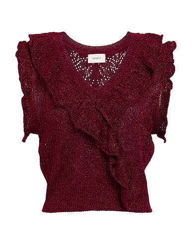 VICOLO Pullover Bordeaux 80% Viskose, 20% Polyester