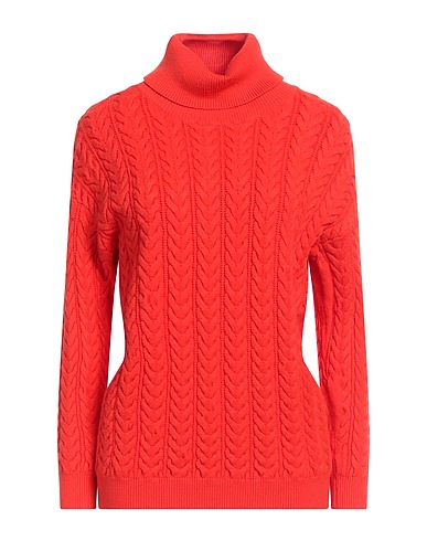 WHITE WISE Polo neck Tomato red 51% Viscose, 28% Polyester, 21% Nylon