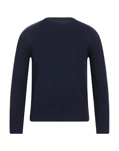 RANDOM IDENTITIES Jumper Navy blue 95% Wool, 5% Other Fibres