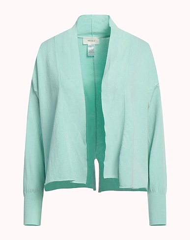 VICOLO Cardigan Verde chiaro 70% Viscosa, 30% Poliestere
