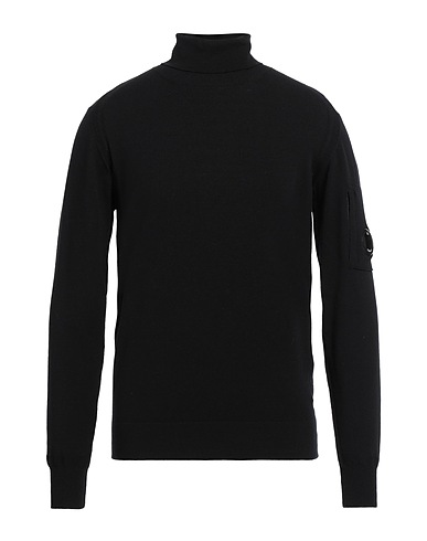 C.P. COMPANY Turtleneck Black 88% Virgin Wool, 12% Polyester