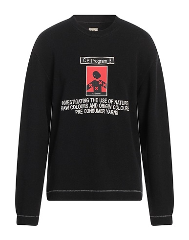 C.P. COMPANY Pullover Nero 100% Cotone