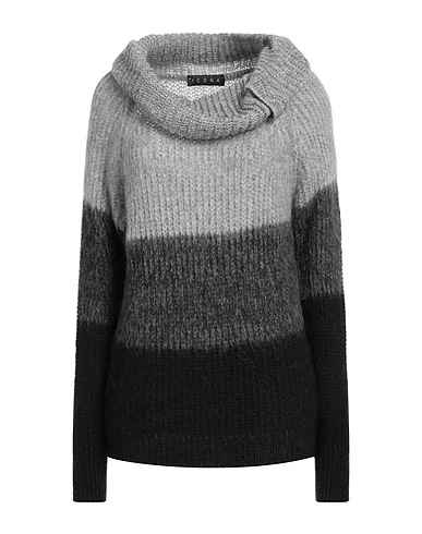 ICONA by KAOS Rollkragenpullover Hellgrau 40% Acryl, 30% Mohairwolle, 30% Polyamid