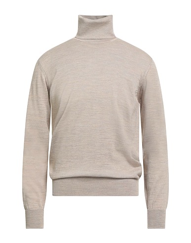 ALPHA STUDIO Polo neck Beige 100% Merino Wool