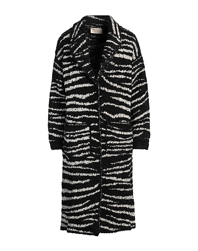 KAOS JEANS Cardigan Black 69% Acrylic, 11% Polyamide, 9% Wool, 9% Viscose, 2% Alpaca wool
