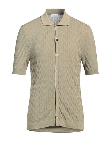 HERITAGE Cardigan Military green 100% Cotton