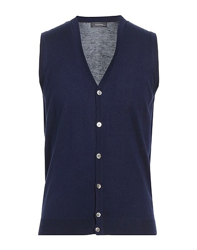 ROSSOPURO Cardigan Midnight blue 85% Silk, 15% Cashmere