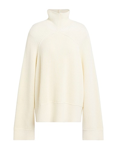 TOTEME Polo neck Cream 92% Cotton, 8% Nylon