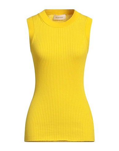 SPORTMAX Pullover Gelb 100% Baumwolle